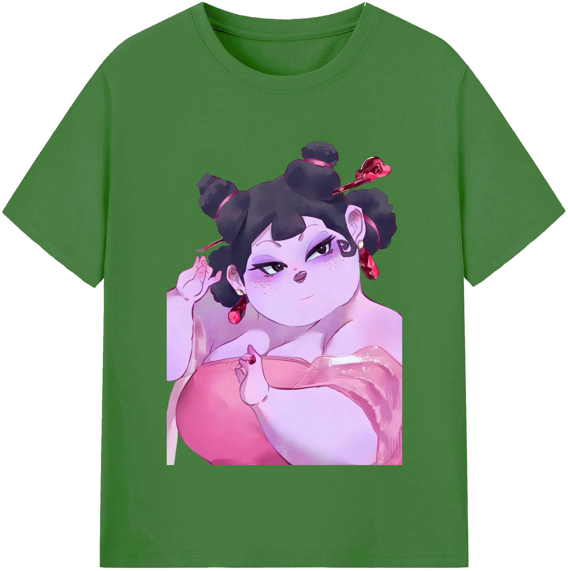 （画像用） Ne Zha 2 ナタ 魔童の大暴れ レディースカジュアルプリントTシャツ（綿100％）